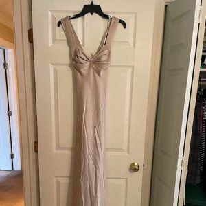Calvin Klein Champagne Evening Gown
